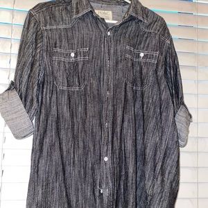 grey adjustable sleeve top